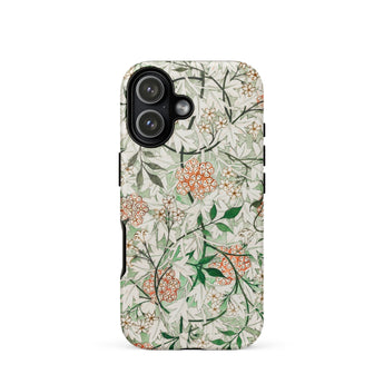 Jasmine - William Morris British Floral Phone Case Iphone 17 / Matte Green Floral Phone Case Intricate Design Durable Material William