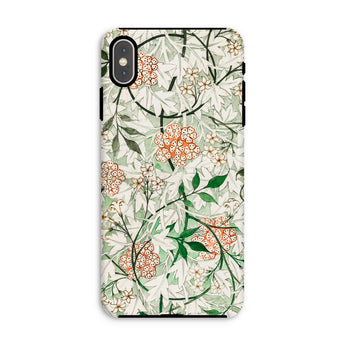 Jasmine - William Morris British Floral Phone Case Iphone Xs Max / Matte Floral Patterned Phone Case Green Leaves Orange Blossoms William