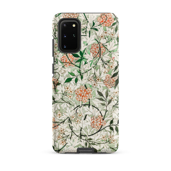 Jasmine - William Morris British Floral Phone Case Samsung Galaxy S20 Plus / Matte Phone Case Delicate Floral Pattern Orange White Blossoms