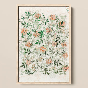 Jasmine - William Morris British Floral Textile Art Print / Canvas, William Morris’s Jasmine, Beguiling Art Print, Botanical Enchantment