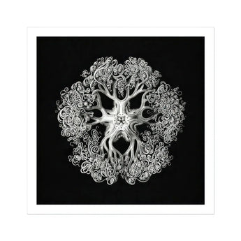 Jellyfish - Ernst Haeckel Ocean Life Art Print / Canvas Delicate Black White Jellyfish Intricate Lace-like Tentacles Arranged Mesmerizing