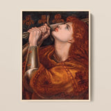 Joan of Arc - Dante Gabriel Rossetti Art Print / Canvas, 12x16’’ / 31x41cm / Natural Frame, Posters Prints & Visual Artwork, Toby Leon