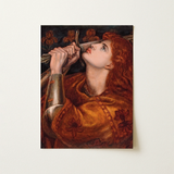Joan of Arc - Dante Gabriel Rossetti Art Print / Canvas, 12x16’’ / 31x41cm / Unframed / no Border, Posters Prints & Visual Artwork, Toby
