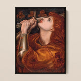 Joan of Arc - Dante Gabriel Rossetti Art Print / Canvas Framed Painting Woman Long Red Hair Ornate Warm-toned, Prints