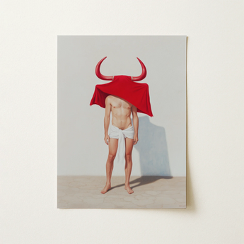 Joysticks - Surreal Gay Matador Art Print / Canvas, 12x16’’ / 31x41cm / Unframed / no Border, Posters Prints & Visual Artwork, Toby Leon