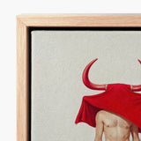 Canvas Print Light Wood Frame Surreal Artwork Muscular Gay Matador’s Horny, Essence, Matador
