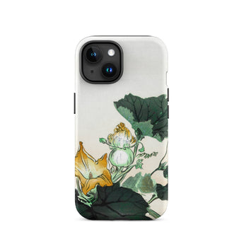 Kabocha Ni Tonbou - Ogata Gekko Ukiyo-e Phone Case Iphone 15 / Matte Floral-patterned Phone Case Ogata Gekko, Kabocha Ni Tonbou, Ukiyo-e