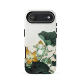 Kabocha Ni Tonbou - Ogata Gekko Ukiyo-e Phone Case Iphone 17 Air / Matte White Phone Case Green Leaf Design Floral Pattern Ogata Gekko,