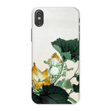 Kabocha Ni Tonbou - Ogata Gekko Ukiyo-e Phone Case Iphone x / Matte Phone Case Delicate Floral Design Green Leaves Yellow Ogata Gekko,