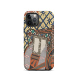 Kago Carriage - Kamisaka Sekka Phone Case Iphone 12 Pro / Matte Vibrant Geometric-patterned Phone Case Stylized Traditional Japanese Design