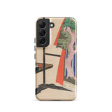 Kimono Valet - Kamisaka Sekka Phone Case Samsung Galaxy S22 / Matte Beige Phone Case Detailed Illustration Figure Traditional Japanese