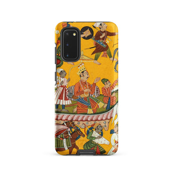 King Dasaratha Proceeds to Rama’s Wedding - Shangri Ramayana Phone Case Samsung Galaxy S20 / Matte Vibrant Yellow Phone Case Intricate