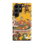 King Dasaratha Proceeds to Rama’s Wedding - Shangri Ramayana Phone Case Samsung Galaxy S24 Ultra / Matte Vibrant Yellow Phone Case
