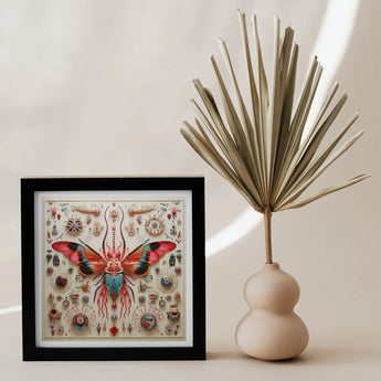 King Dom Beetle - Alien Insect Taxonomy Art Print / Canvas, King Dom Beetle, Alien Species Taxonomy, Xenoentomological Artistry