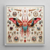 King Dom Beetle - Alien Insect Taxonomy Art Print / Canvas, King Dom Beetle, Alien Species Taxonomy, Xenoentomological Artistry