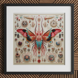 King Dom Beetle - Alien Insect Taxonomy Art Print / Canvas, King Dom Beetle, Alien Species Taxonomy, Xenoentomological Artistry