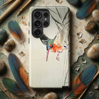 Kingfisher Hunting - Ohara Koson Bird Art Phone Case, Mobile Cases, Toby Leon