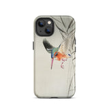 Kingfisher Hunting - Ohara Koson Bird Art Phone Case Iphone 13 / Matte Bird-themed Phone Case Ohara Koson, Kachōe Bird Art, Koson’s