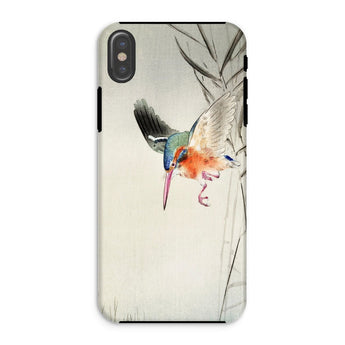 Kingfisher Hunting - Ohara Koson Bird Art Phone Case Iphone Xs / Matte Phone Case Colorful Kingfisher Bird Flight Ohara Koson, Kachōe Art,