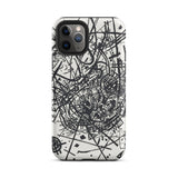 Kleine Welten Viii - Wassily Kandinsky Phone Case Iphone 11 Pro / Matte Abstract Black White Phone Case Kleine Welten Viii, Wassily