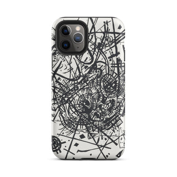 Kleine Welten Viii - Wassily Kandinsky Phone Case Iphone 11 Pro / Matte Abstract Black White Phone Case Kleine Welten Viii, Wassily