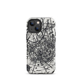 Kleine Welten Viii - Wassily Kandinsky Phone Case Iphone 13 Mini / Matte Black White Abstract Phone Case Kleine Welten Viii, Wassily