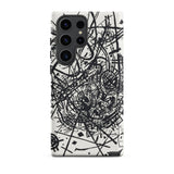 Kleine Welten Viii - Wassily Kandinsky Phone Case Samsung Galaxy S23 Ultra / Matte Black White Abstract Line Art Phone Case Bold Kleine