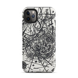 Kleine Welten Viii - Wassily Kandinsky Phone Case Iphone 11 Pro Max / Matte Black White Patterned Phone Case Kleine Welten Viii, Wassily