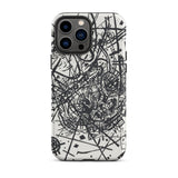 Kleine Welten Viii - Wassily Kandinsky Phone Case Iphone 13 Pro Max / Matte Black White Patterned Phone Case Kleine Welten Viii, Wassily