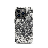 Kleine Welten Viii - Wassily Kandinsky Phone Case Iphone 14 Pro / Matte Black White Patterned Phone Case Kleine Welten Viii, Wassily