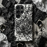 Kleine Welten Viii - Wassily Kandinsky Phone Case White Phone Case Bold Black Abstract Line Art Kleine Welten Viii, Wassily Kandinsky Drew