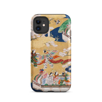 Kocho Chapter - Tale of Genji Heian Period Phone Case Iphone 11 / Matte Artistic Phone Case Kocho Chapter, Five Attendants Unfurl, Genji