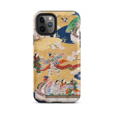 Kocho Chapter - Tale of Genji Heian Period Phone Case Iphone 11 Pro / Matte Artistic Iphone Case Kocho Chapter, Five Attendants Unfurl,