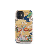 Kocho Chapter - Tale of Genji Heian Period Phone Case Iphone 12 Mini / Matte Artistic, Five Attendants Unfurl, Mobile Cases