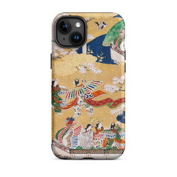 Kocho Chapter - Tale of Genji Heian Period Phone Case Iphone 15 Plus / Matte Iphone Case Japanese Art Kocho Chapter, Five Attendants