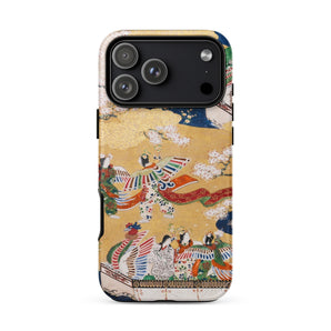 Kocho Chapter - Tale of Genji Heian Period Phone Case Iphone 17 Pro Max / Matte Gold White Phone Case Colorful Dragon Design Made Kocho