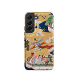 Kocho Chapter - Tale of Genji Heian Period Phone Case Samsung Galaxy S22 / Matte Vibrant Gold-toned Phone Case Intricate Traditional