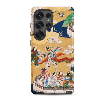 Kocho Chapter - Tale of Genji Heian Period Phone Case Samsung Galaxy S25 Ultra / Matte Vibrant Gold-toned Phone Case Intricate Traditional