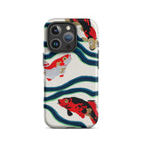 Pesce Koi - Custodia per iPhone Sea Life Pochoir di E.a. Seguy, 16 Pro / Opaca, Custodie per telefoni cellulari, Toby Leon