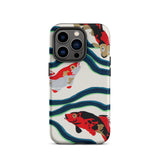 Pesce Koi - Custodia per iPhone Sea Life Pochoir di E.a. Seguy, 14 Pro / Opaca, Custodie per telefoni cellulari, Toby Leon