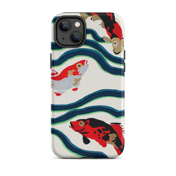 Pesce Koi - Custodia per iPhone Sea Life Pochoir di E.a. Seguy, 14 Plus / Opaca, Custodie per telefoni cellulari, Toby Leon