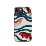 Pesce Koi - Custodia per iPhone Sea Life Pochoir di E.a. Seguy, 14 / Opaca, Custodie per telefoni cellulari, Toby Leon