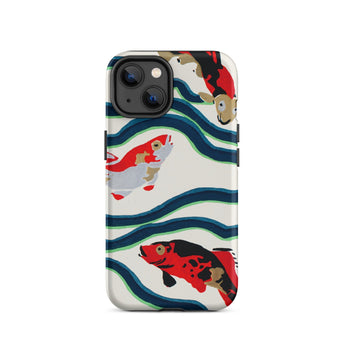 Pesce Koi - Custodia per iPhone Sea Life Pochoir di E.a. Seguy, 14 / Opaca, Custodie per telefoni cellulari, Toby Leon