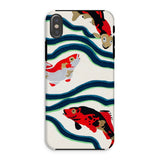 Koi Fish - E.a. Seguy Pochoir Sea Life Phone Case Iphone Xs / Matte Koi Fish Patterned Phone Case Seguy Pochoir Sea, Sea Life, Life Iphone