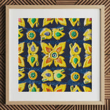 Kosala - Traditioneller Thailand-Mosaik-Kunstdruck / Leinwand, 12x12’’ / 31x31cm / Naturrahmen / Passepartout, Poster, Drucke & visuelle Kunstwerke,