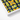 Vibrant Patterned Art Print Stylized Yellow Flowers Green Traditional Thailand Mosaic, Thai Heritage