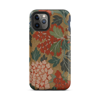 K’ossu Fragment - Qing Dynasty Floral Textile Phone Case, Iphone 11 Pro / Matte, Mobile Cases, Toby Leon
