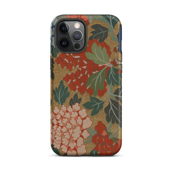 K’ossu Fragment - Qing Dynasty Floral Textile Phone Case, Iphone 12 Pro Max / Matte, Mobile Cases, Toby Leon