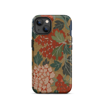 K’ossu Fragment - Qing Dynasty Floral Textile Phone Case, Iphone 13 / Matte, Mobile Cases, Toby Leon