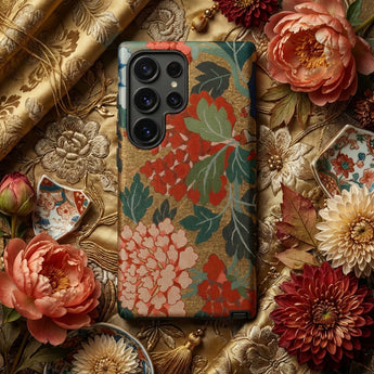 K’ossu Fragment - Qing Dynasty Floral Textile Phone Case, Mobile Cases, Toby Leon